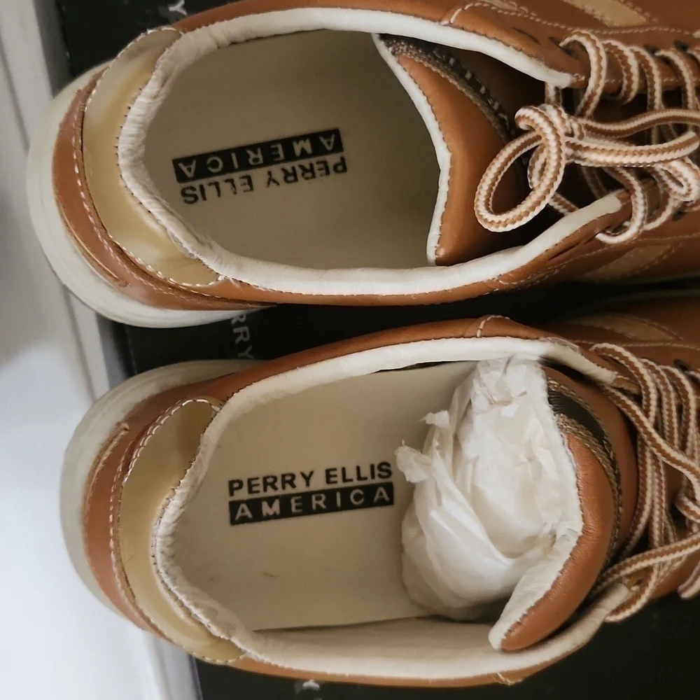 Perry Ellis Chaser Shoes Boys 6 1/2 Ladies 8 Contemporary Party Church School - Picture 8 of 11